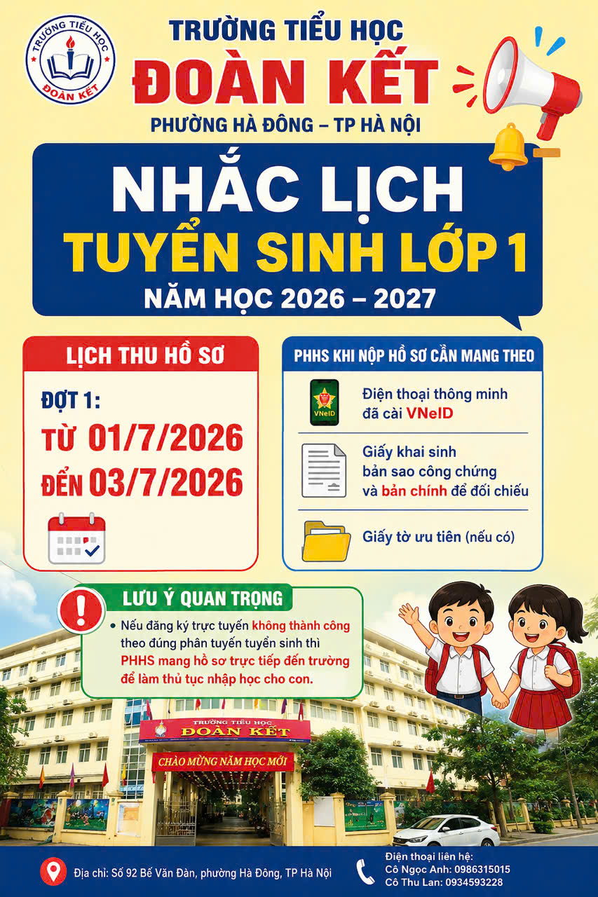 THÔNG BÁO TUYỂN SINH